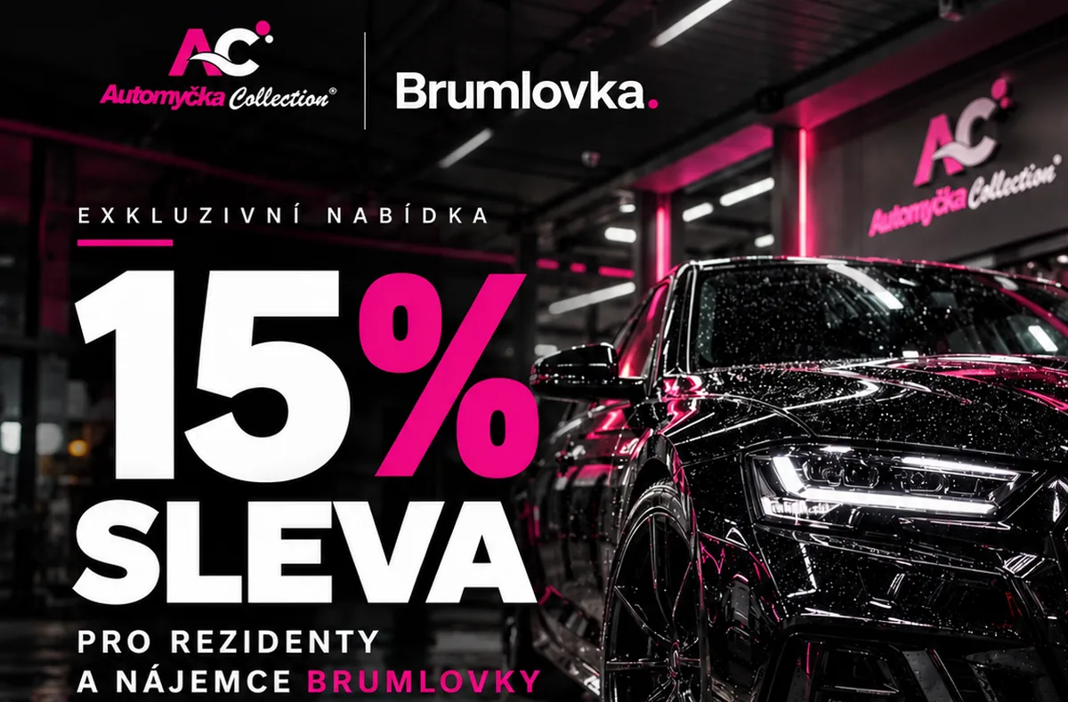 Exkluzivní nabídka: 15 % sleva pro rezidenty a nájemce Brumlovky